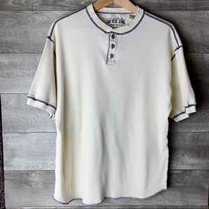 GAP men’s button collar short sleeve pullover top